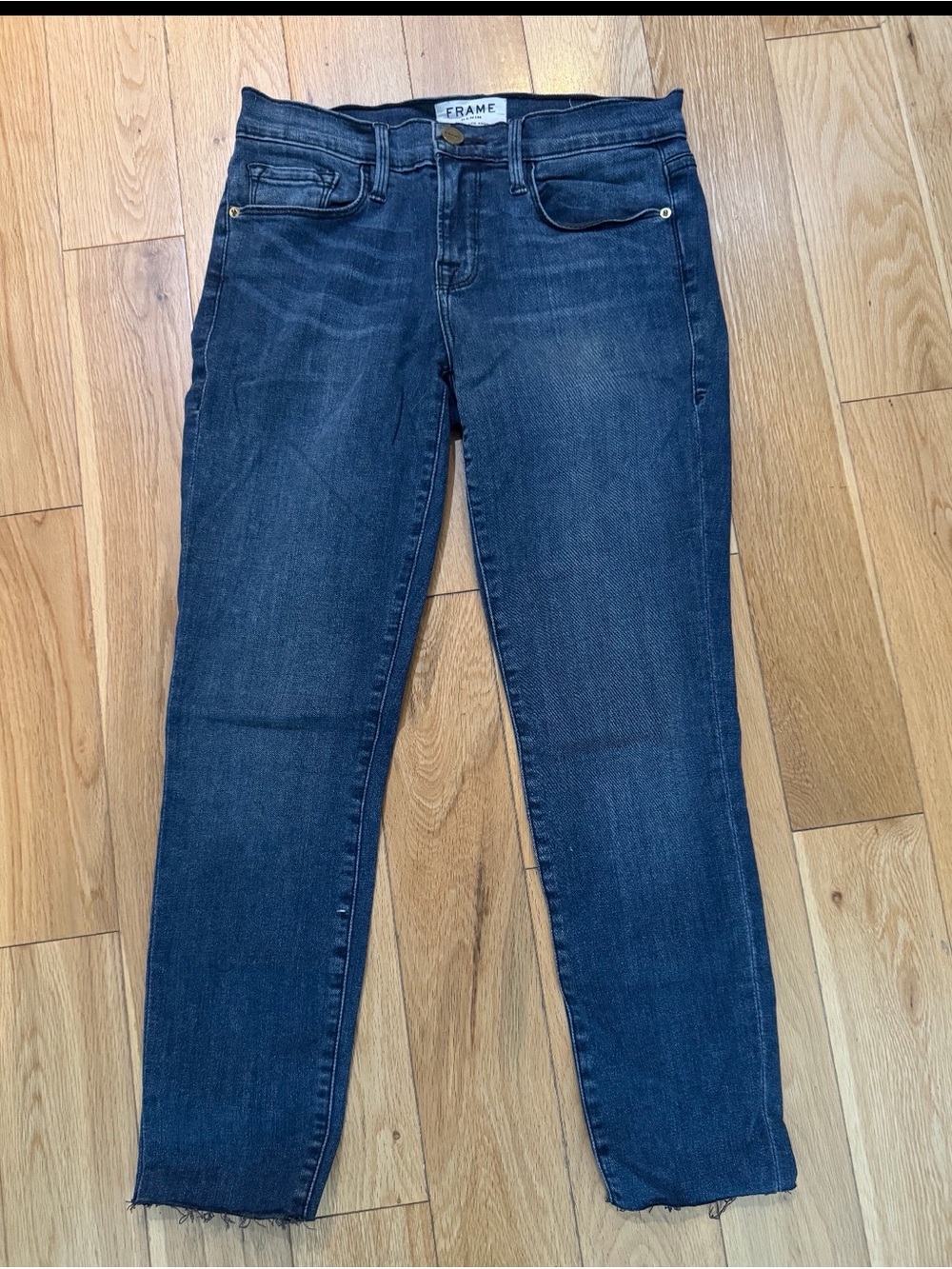 Frame Denim Indigo Skinny Jeans - Dark Wash